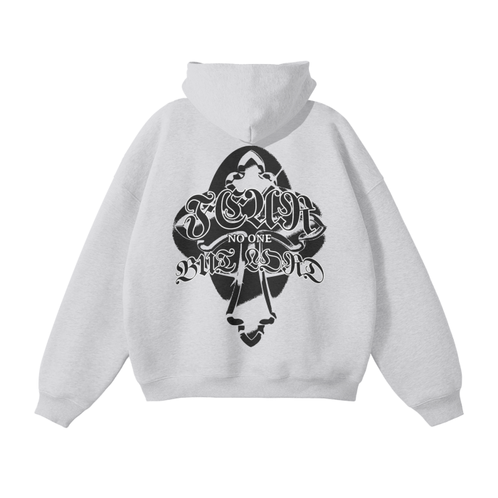Fearless Apparel Li Fear No One But Lord Unisex Hoodie with bold design.