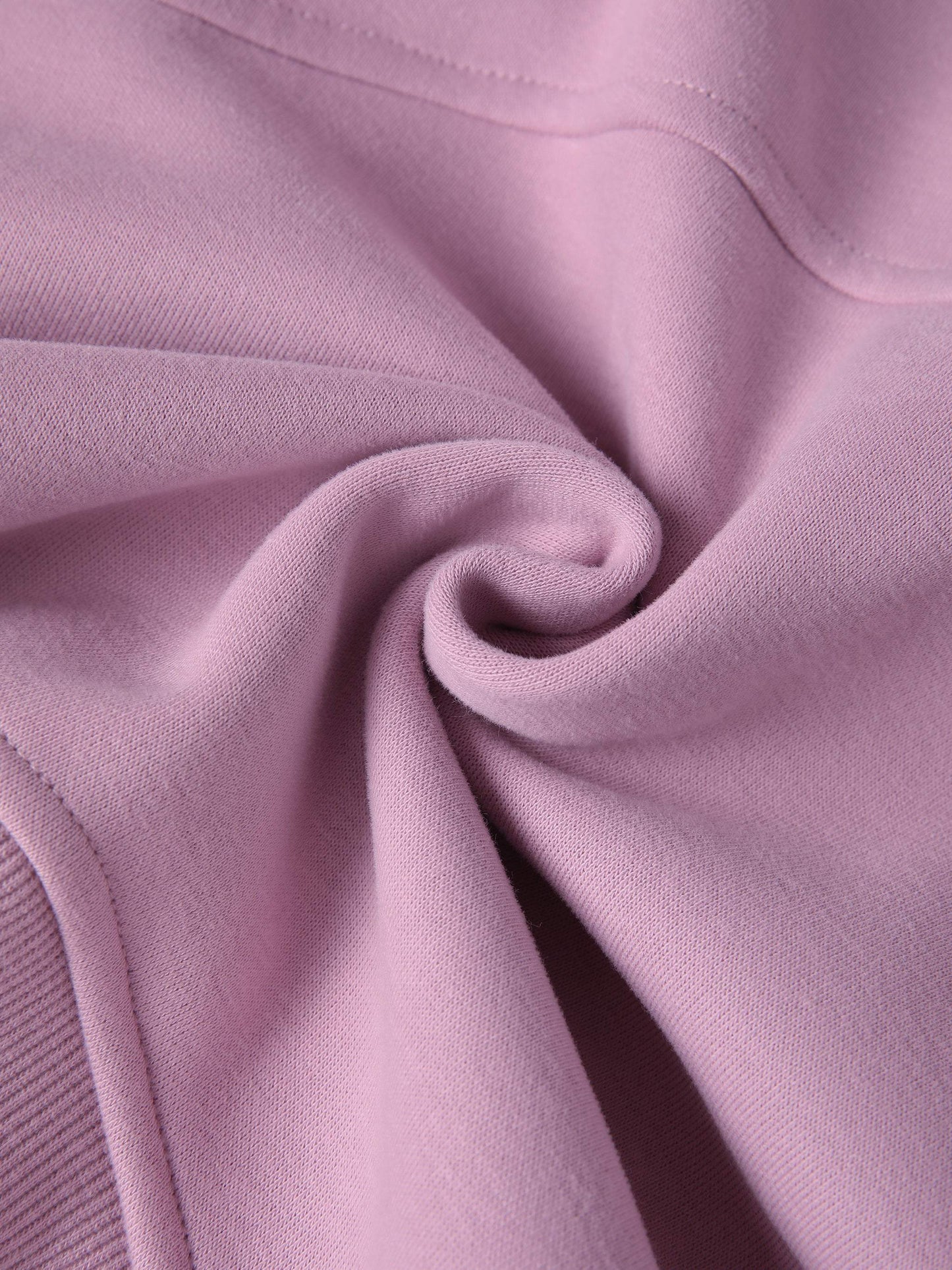 FearlessLi Cropped Zip-Through Hoodie fabric detail in pink.