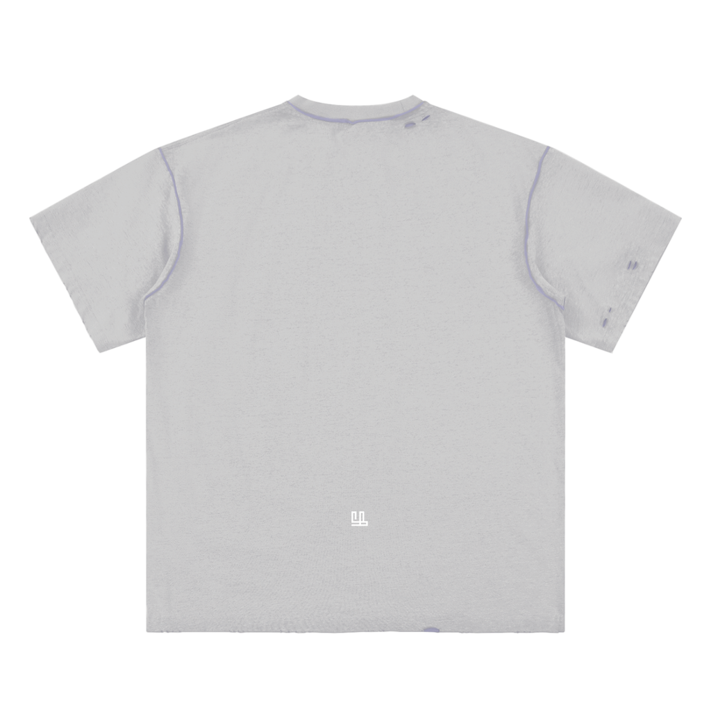 Fearless Apparel Line Hand-frayed Reversible unisex T-shirt