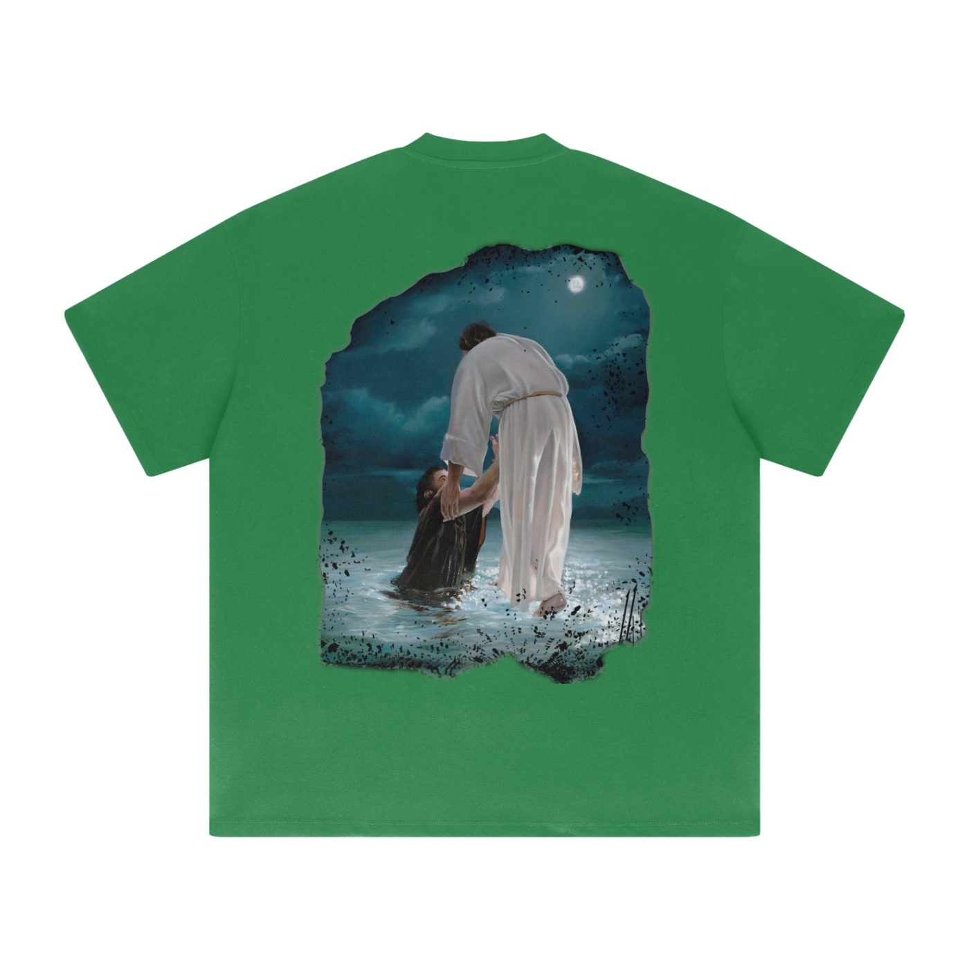 fearlessli Streetwear Unisex Heavyweight Solid Color Drop Shoulder Loose T-shirt