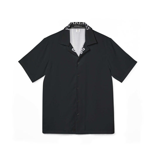 Black Hawaiian Camp Shirt for Men - Fearless Apparel Line