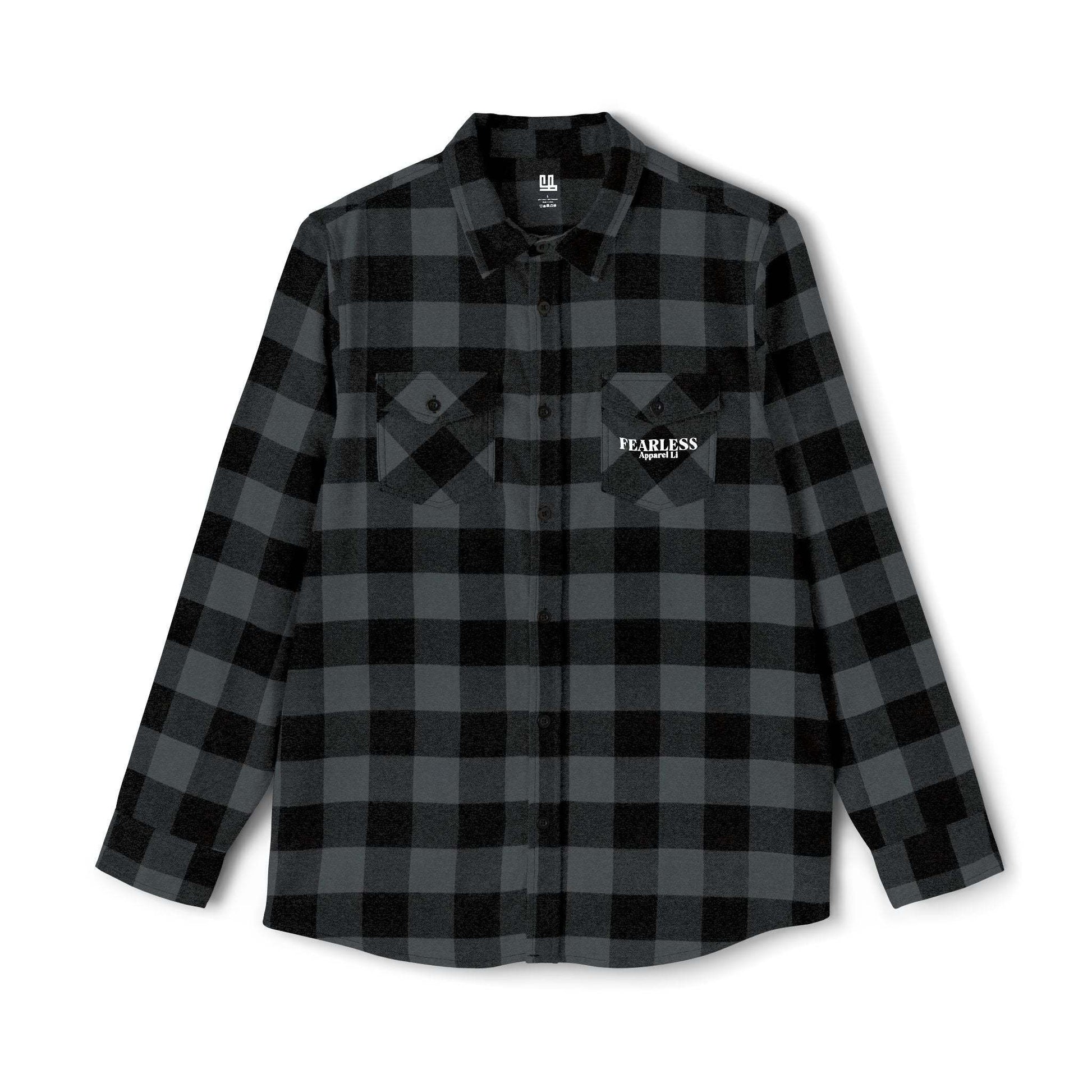 fearless apparel line fall long sleeve flannel shirt unisex flannel shirt exudes confidence