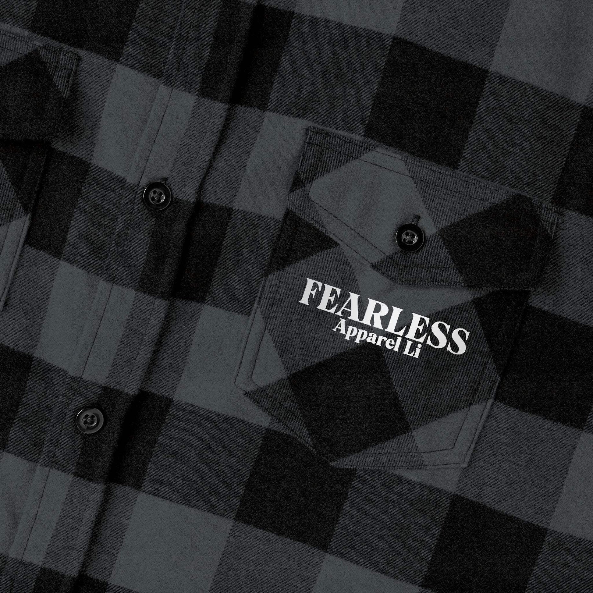 fearless apparel line fall long sleeve flannel shirt unisex flannel shirt exudes confidence