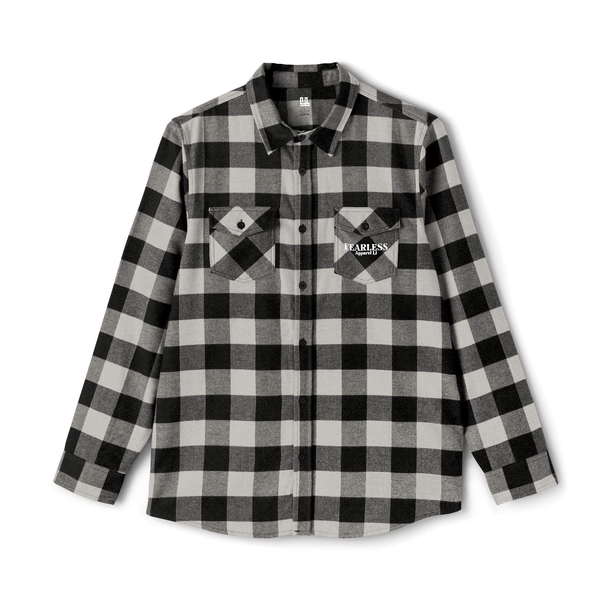fearless apparel line fall long sleeve flannel shirt unisex flannel shirt exudes confidence