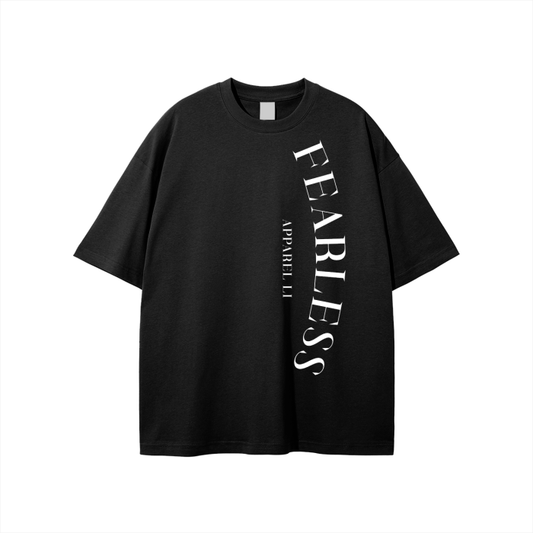Fearless Li Detroit football T-shirt with bold graphic design in black.