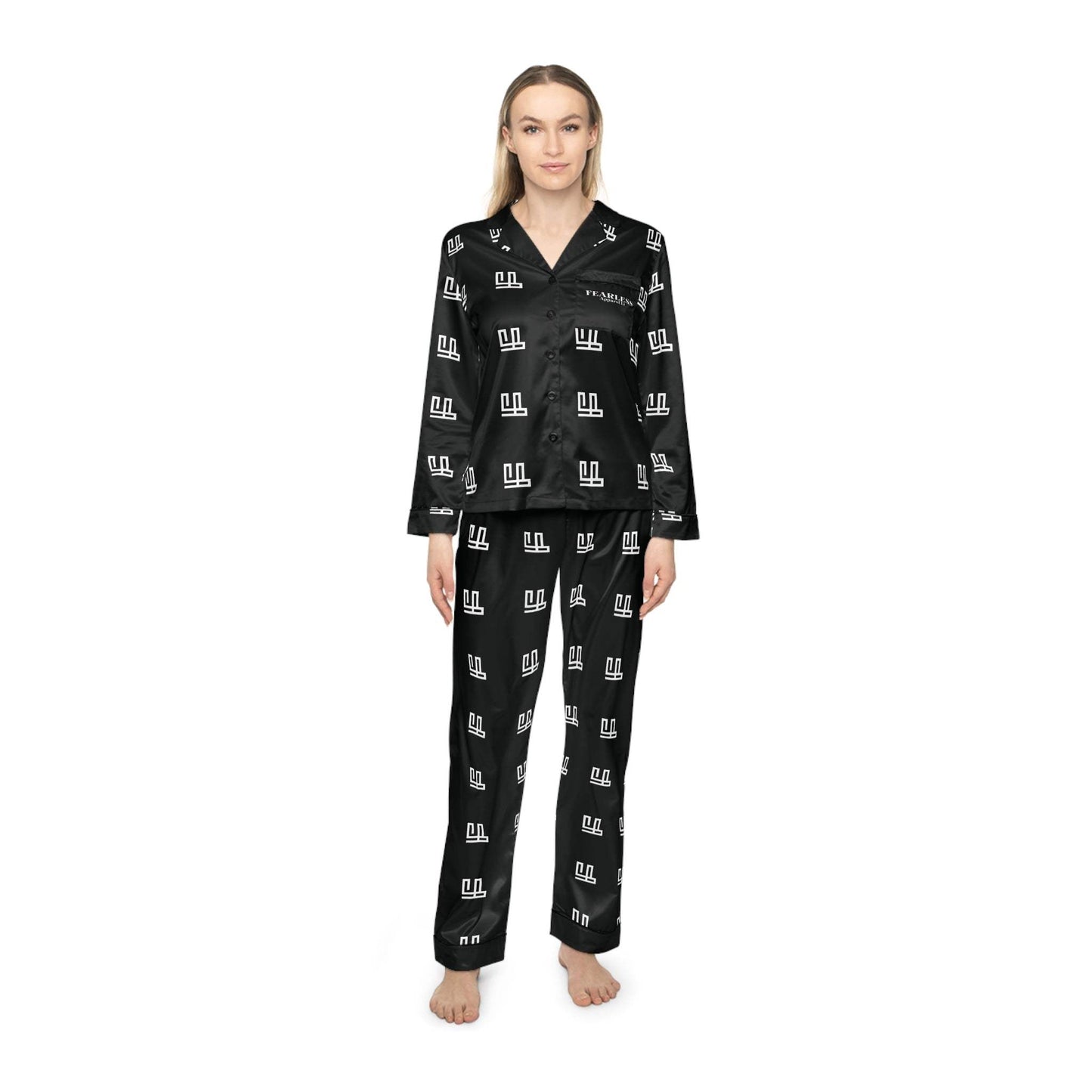 Fearless Apparel Line Womans Satin Pajamas