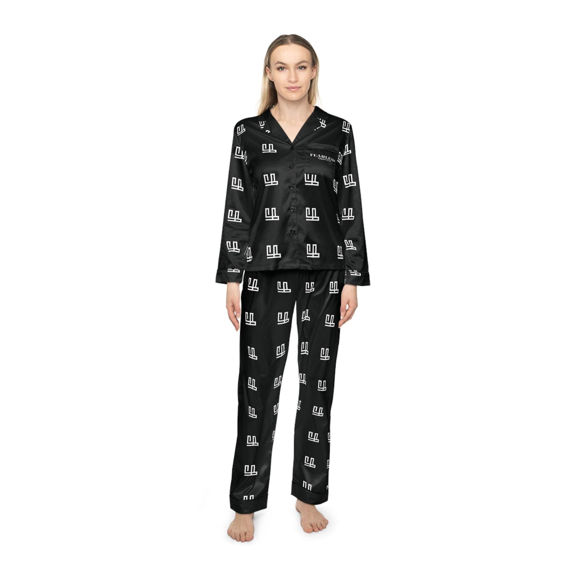 Fearless Apparel Line Womans Satin Pajamas