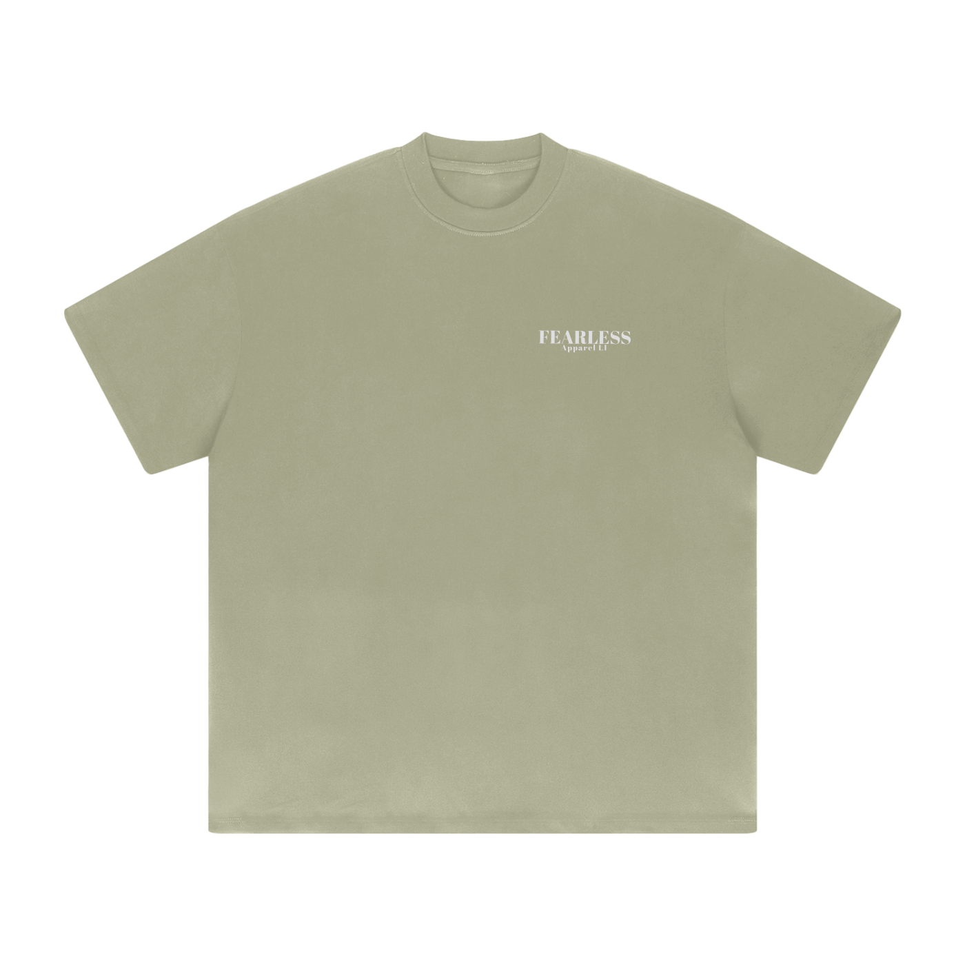fearlessli Streetwear Unisex Heavyweight Solid Color Drop Shoulder Loose T-shirt