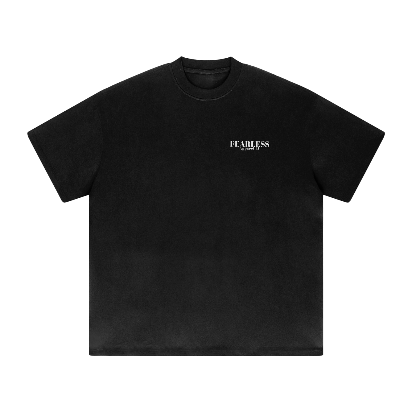 fearlessli Streetwear Unisex Heavyweight Solid Color Drop Shoulder Loose T-shirt