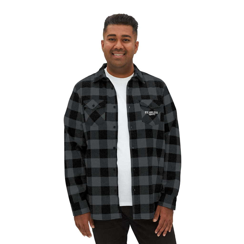 fearless apparel line fall long sleeve flannel shirt unisex flannel shirt exudes confidence
