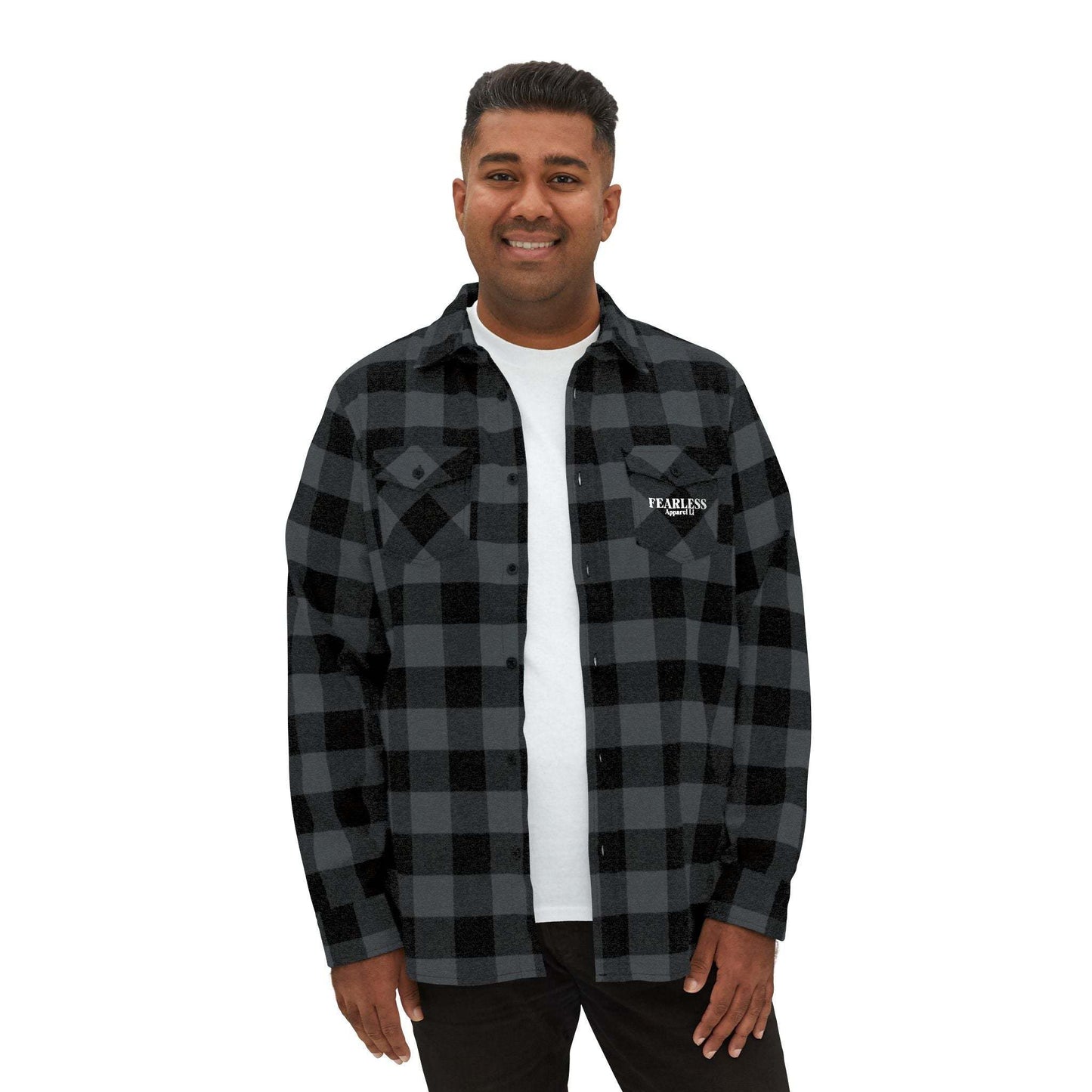 fearless apparel line fall long sleeve flannel shirt unisex flannel shirt exudes confidence