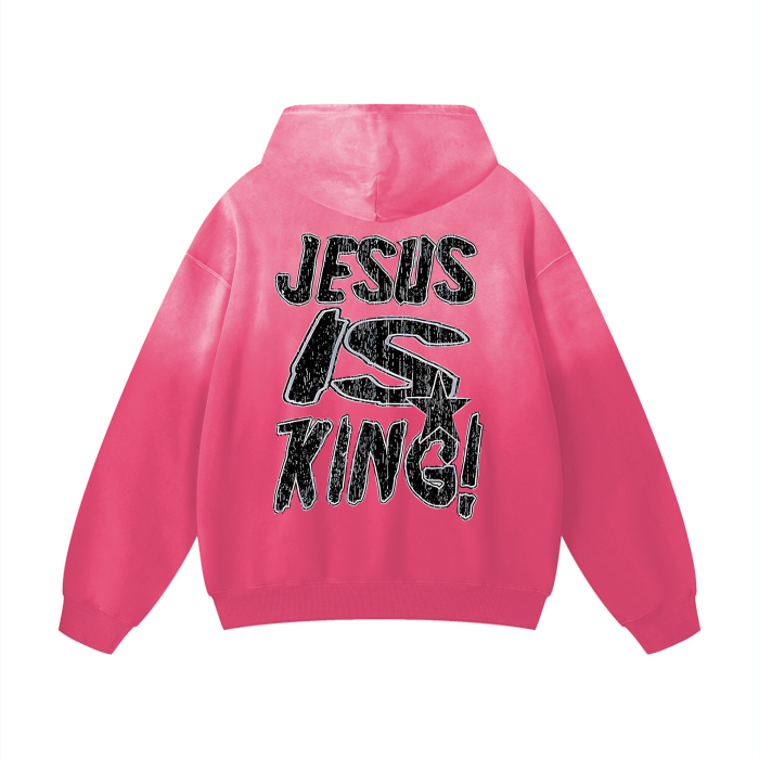 Fearless Apparel Li Jesus Is King unisex hoodie with bold design.
