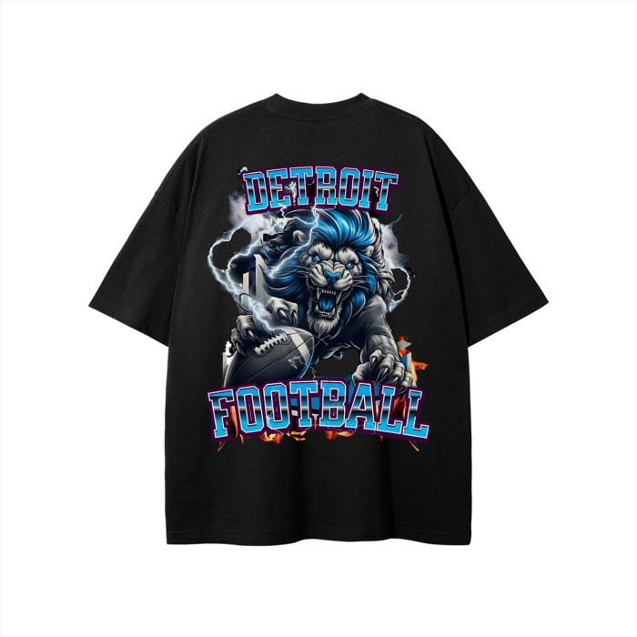 Fearless Li Detroit football T-Shirt featuring bold design and team tribute.