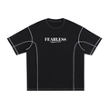 Fearless Apparel,Streetwear T-Shirt,Contrast Stitch Tee,Fearless Clothing Line,Fashion with Message,Minimalist Streetwear