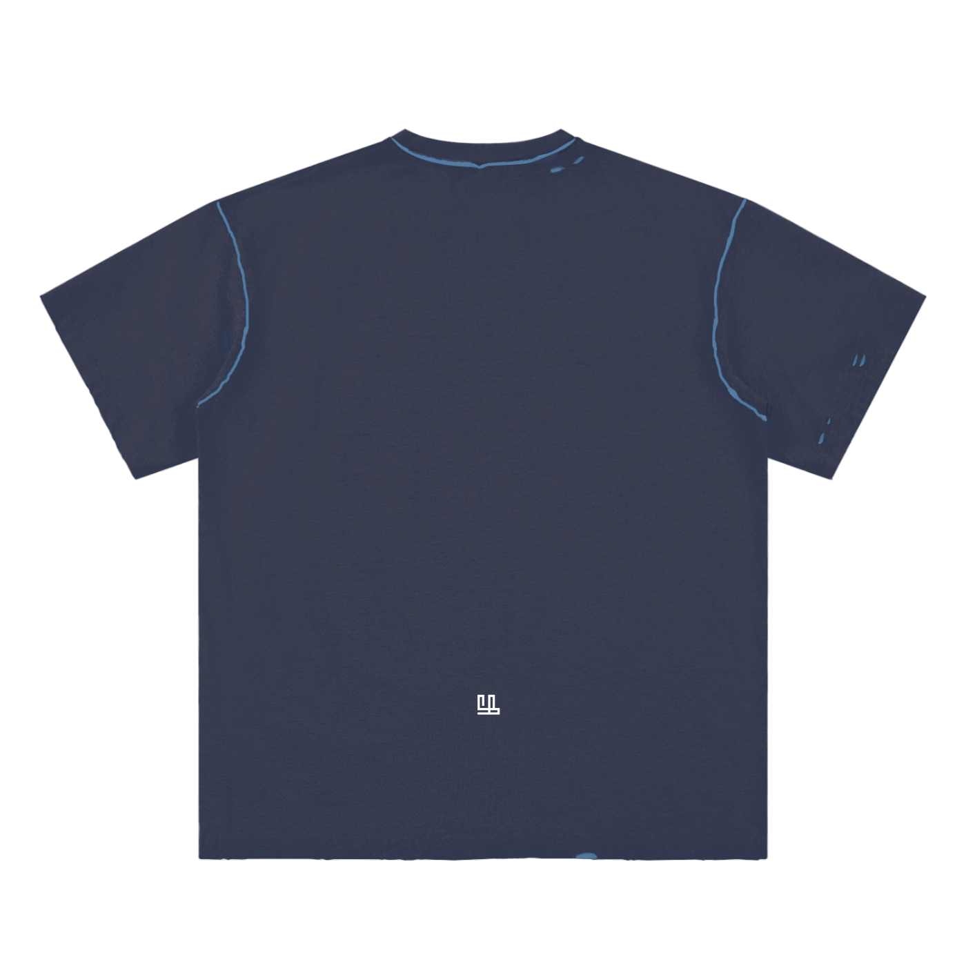 Fearless Apparel Line Hand-frayed Reversible unisex T-shirt
