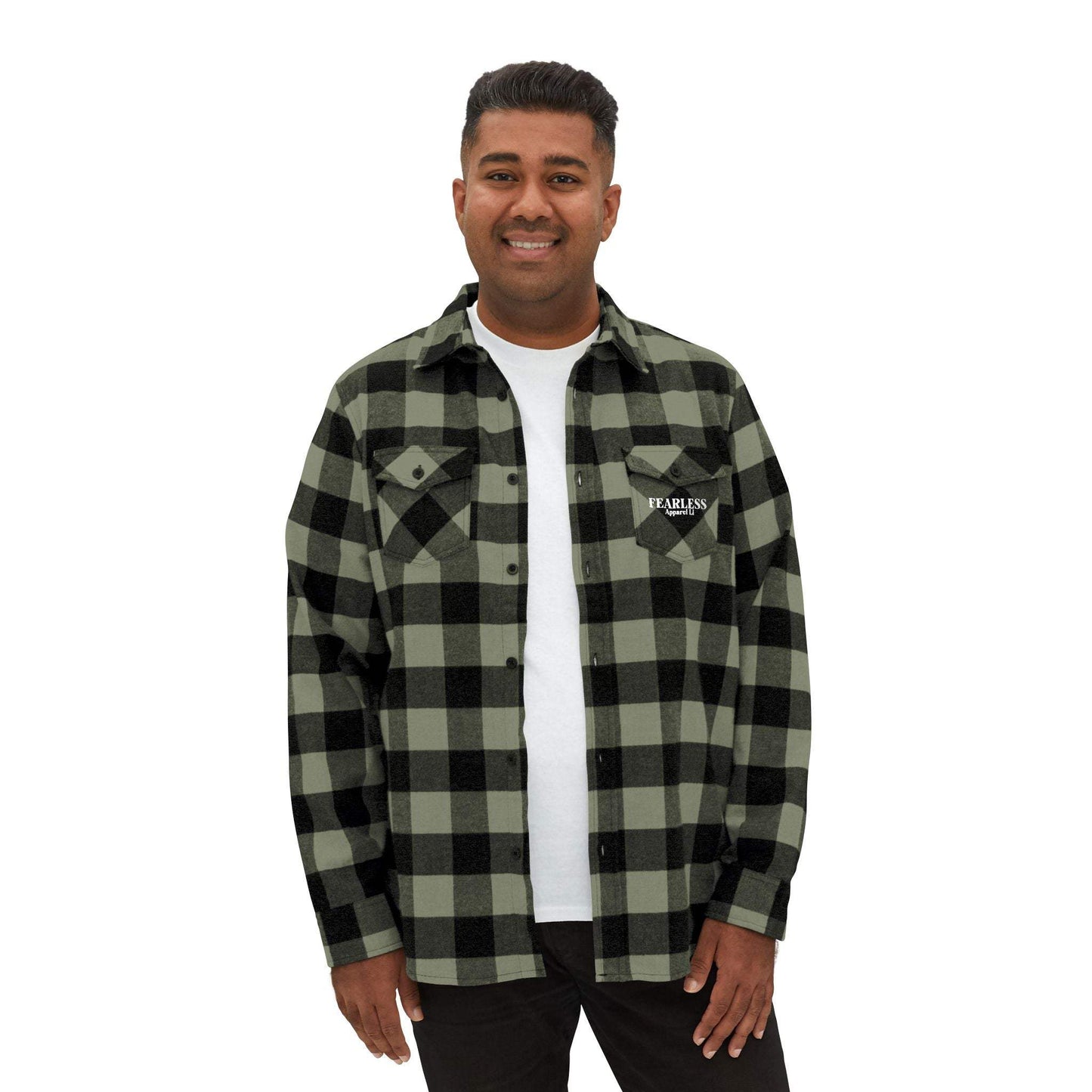 fearless apparel line fall long sleeve flannel shirt unisex flannel shirt exudes confidence