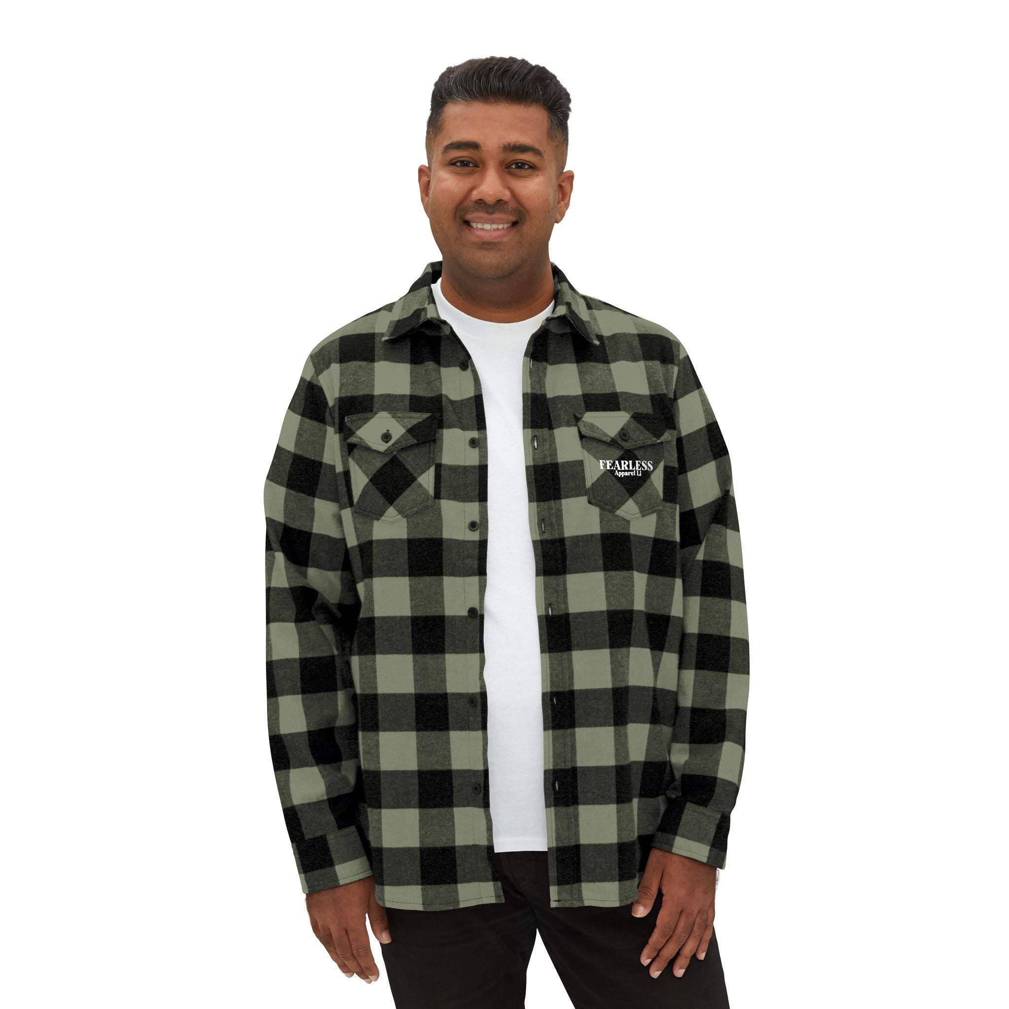 fearless apparel line fall long sleeve flannel shirt unisex flannel shirt exudes confidence