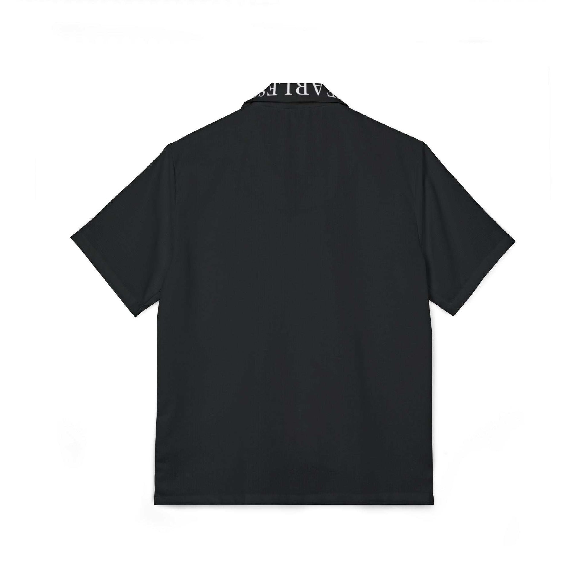 Black Hawaiian Camp Shirt for Men - Fearless Apparel Line