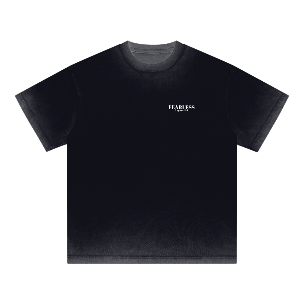 Fearless Apparel Line Reverse Dyed T-shirt, unisex, loose fit, 100% cotton, casual street style.