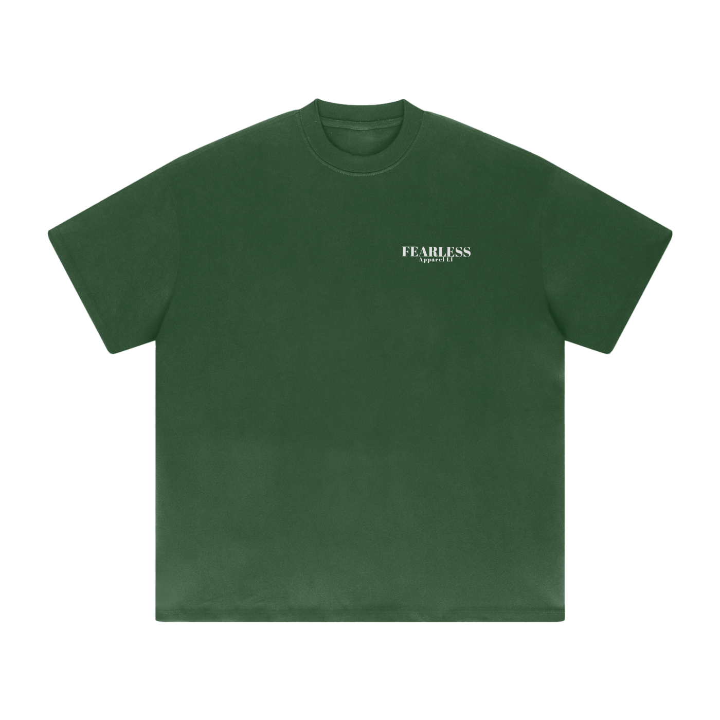 fearlessli Streetwear Unisex Heavyweight Solid Color Drop Shoulder Loose T-shirt