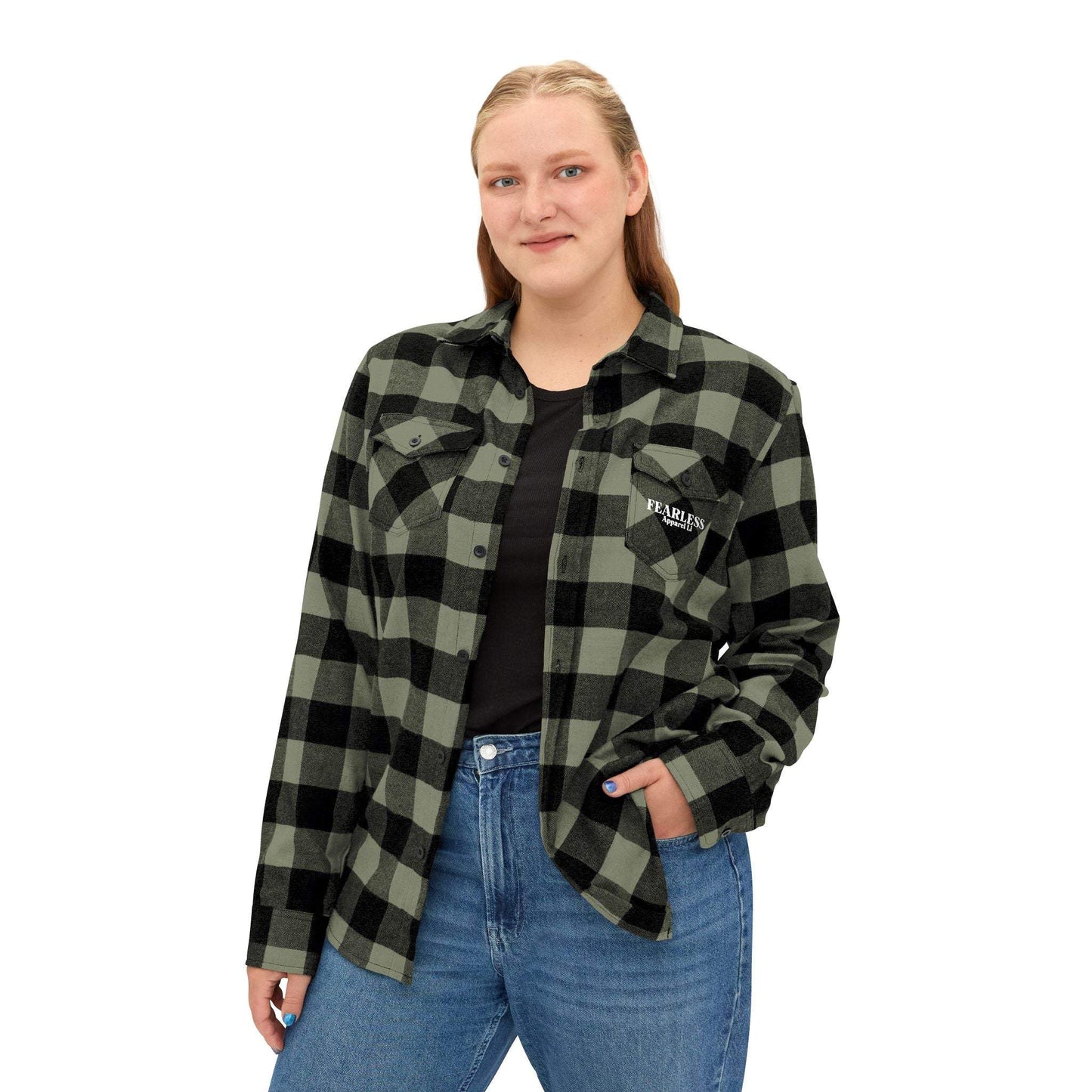 fearless apparel line fall long sleeve flannel shirt unisex flannel shirt exudes confidence