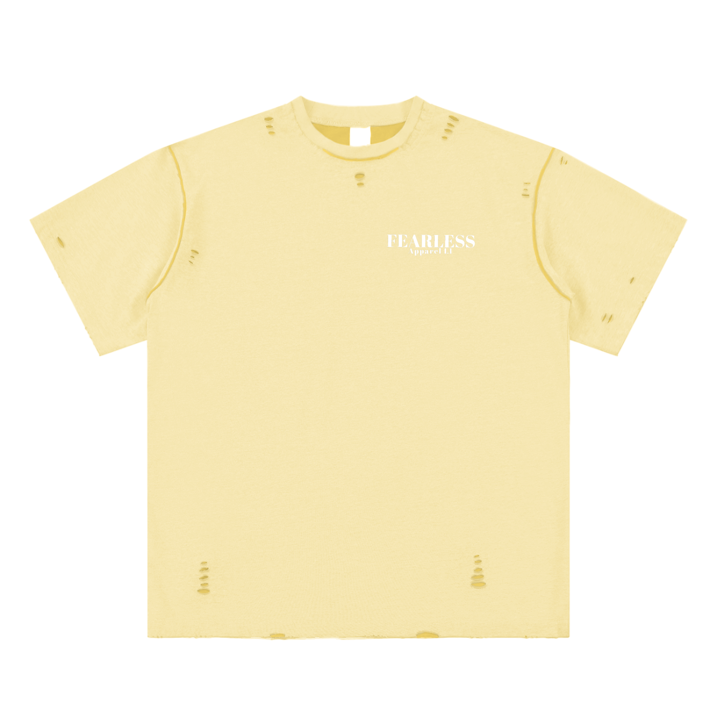 Fearless Apparel Line Hand-frayed Reversible unisex T-shirt