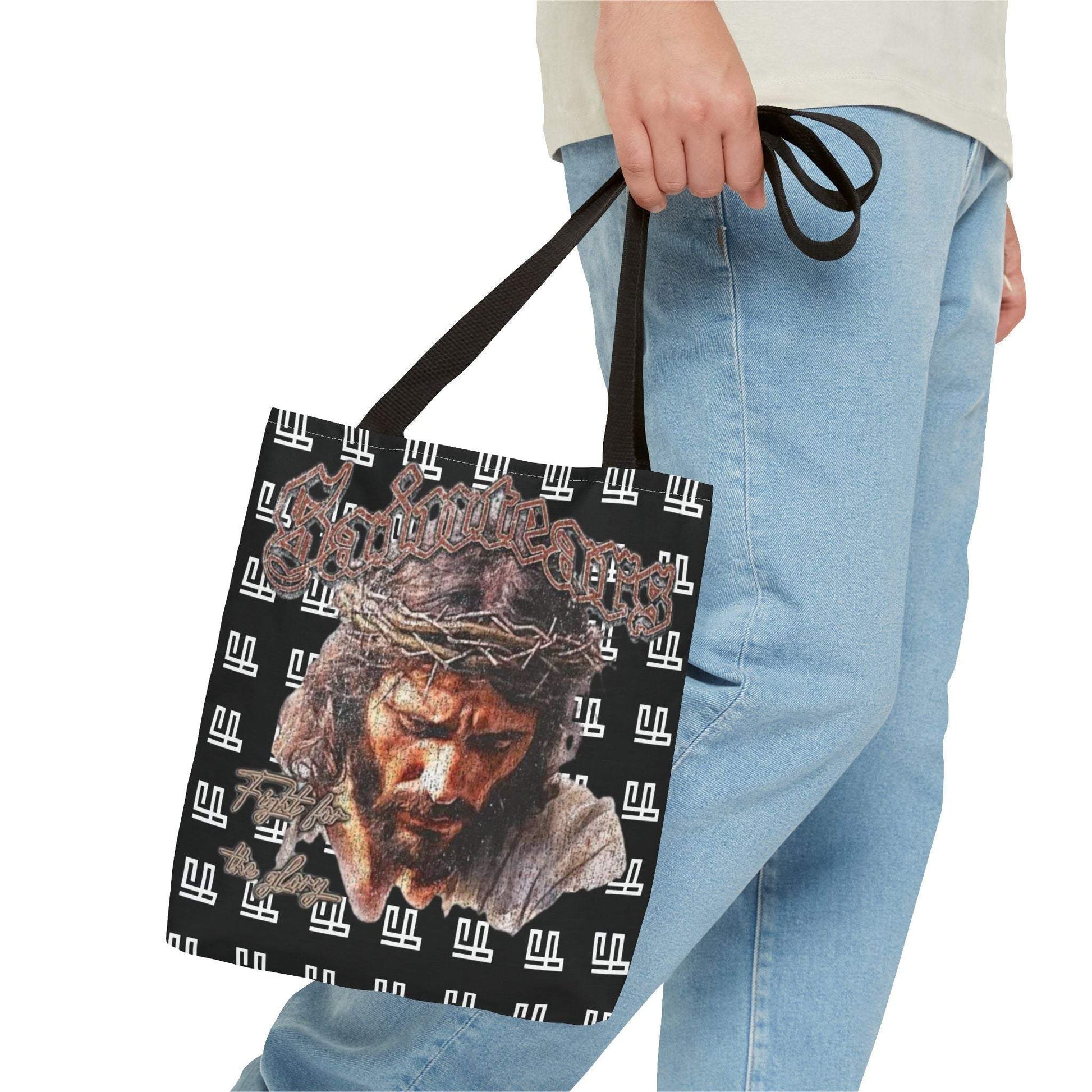 Stylish FearLessLi Tote Bag with unique design, ideal for everyday use.