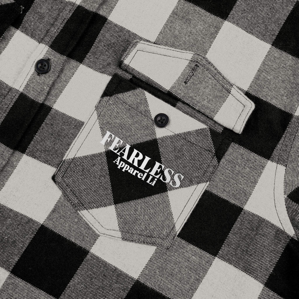 fearless apparel line fall long sleeve flannel shirt unisex flannel shirt exudes confidence