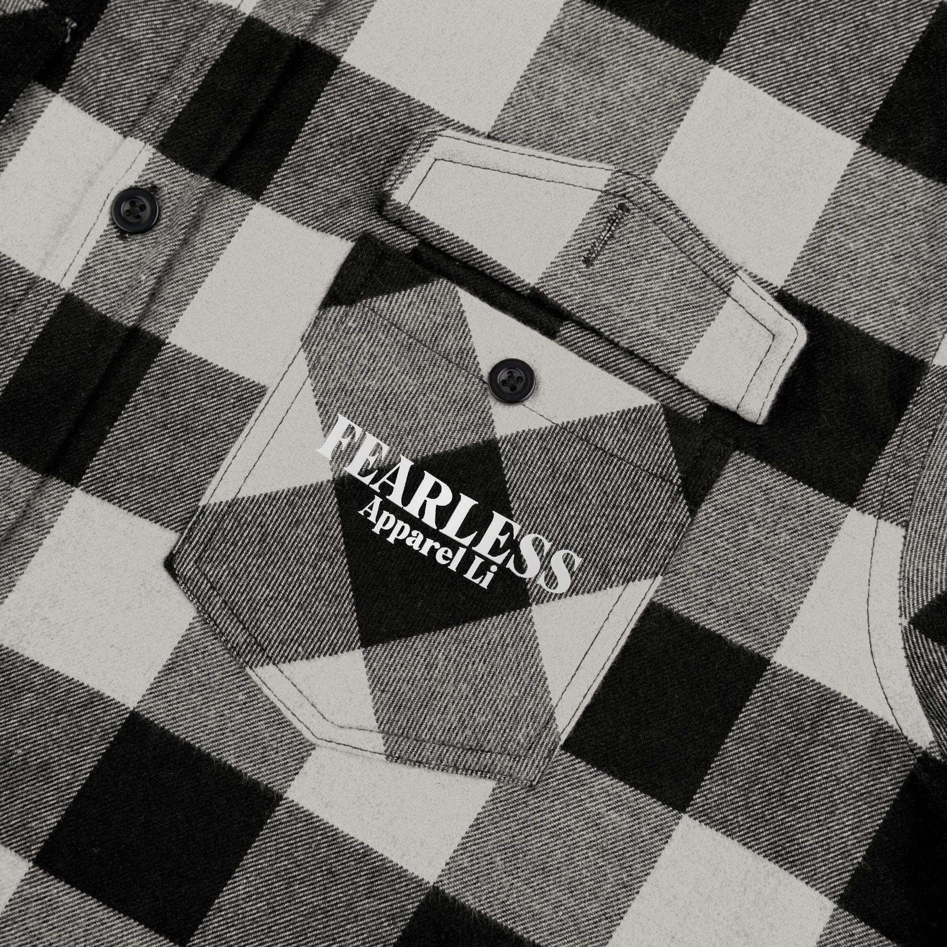 fearless apparel line fall long sleeve flannel shirt unisex flannel shirt exudes confidence