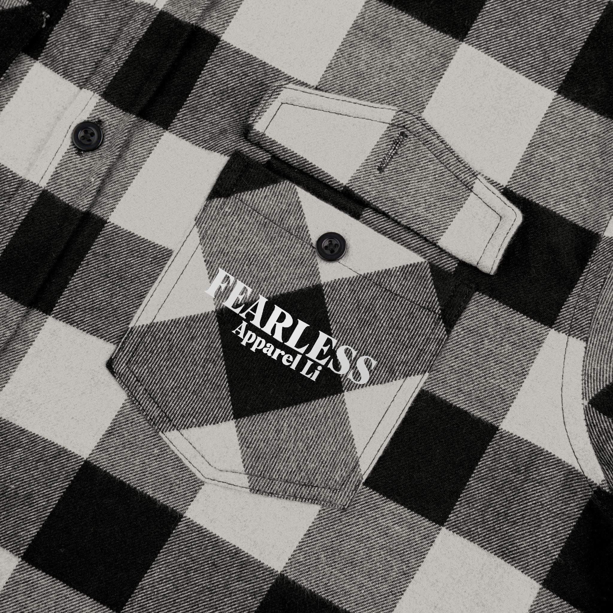 fearless apparel line fall long sleeve flannel shirt unisex flannel shirt exudes confidence