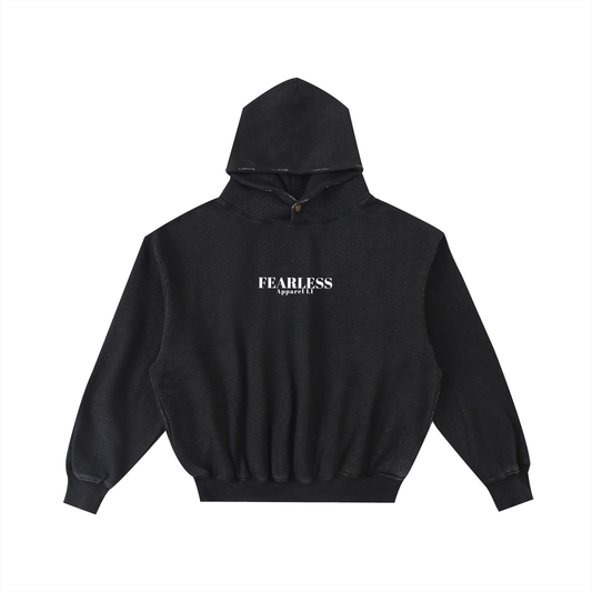fearless apparel hoodie,,rayed hoodie,enzyme washed hoodie,vintage streetwear hoodie