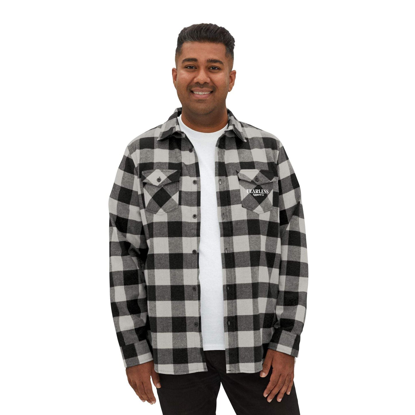 fearless apparel line fall long sleeve flannel shirt unisex flannel shirt exudes confidence