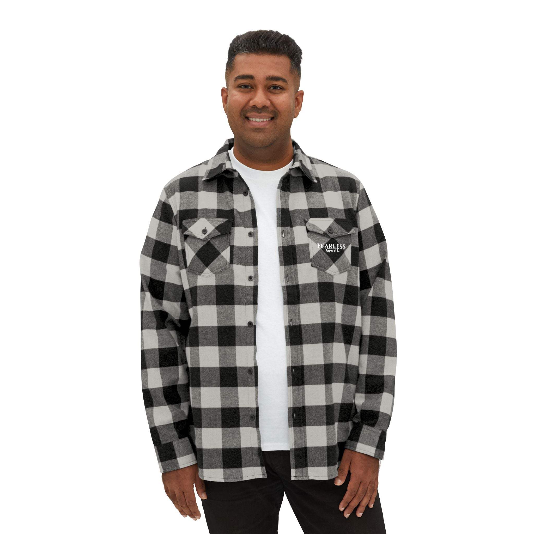 fearless apparel line fall long sleeve flannel shirt unisex flannel shirt exudes confidence