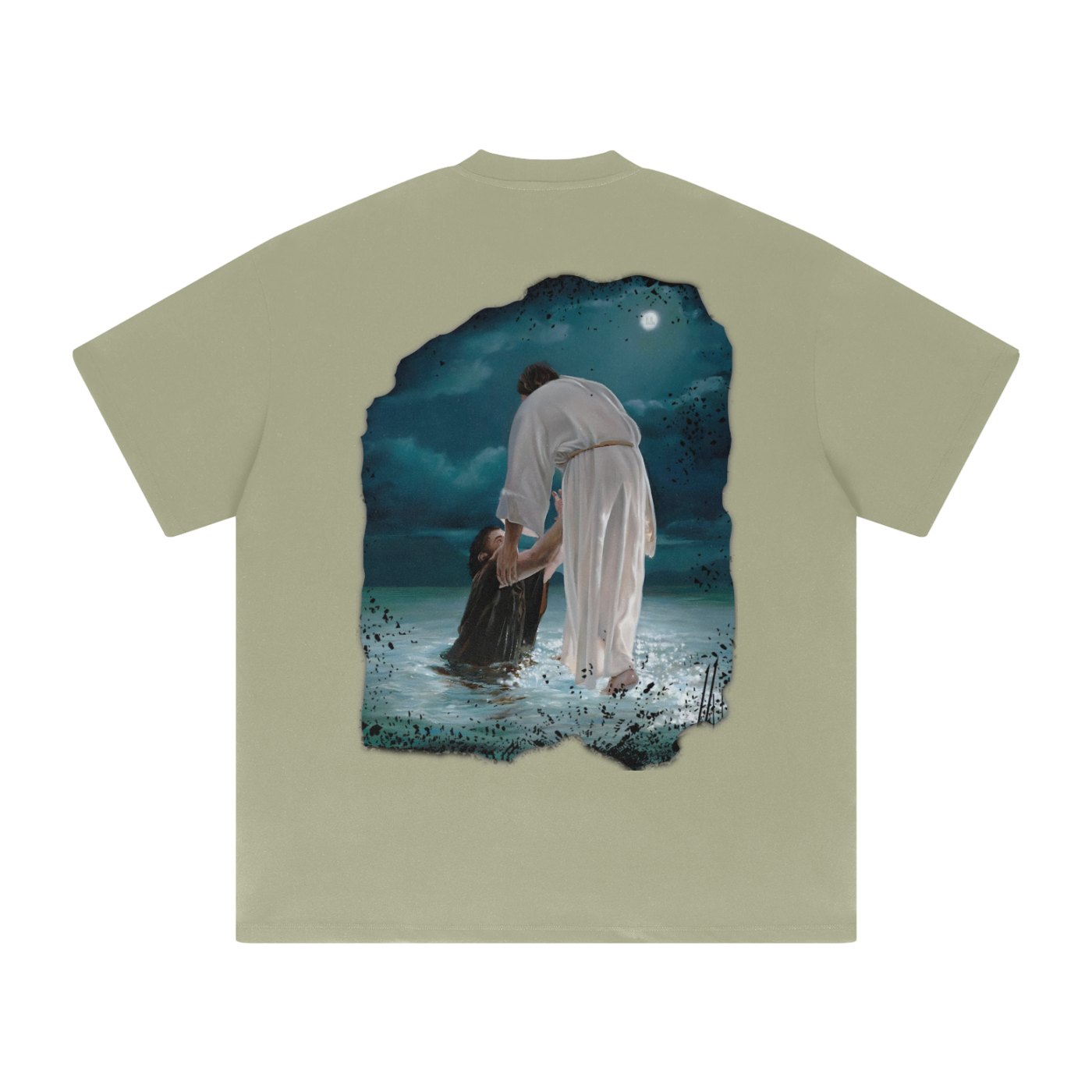 fearlessli Streetwear Unisex Heavyweight Solid Color Drop Shoulder Loose T-shirt