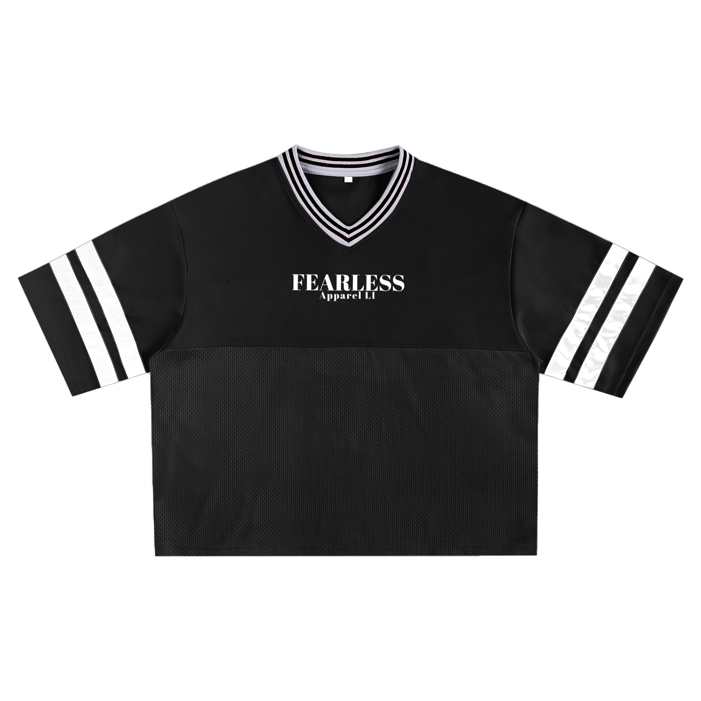 Fearless Apparel Line Taped Mesh T-shirt - Sporty Streetwear