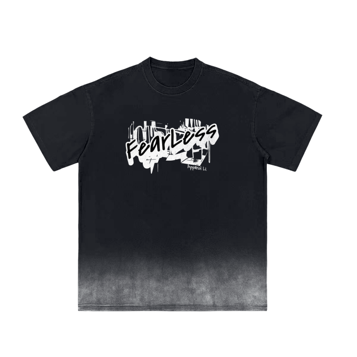FearLessLi Vintage Washed Gradient T-Shirt with ultra-soft cotton and stylish design.
