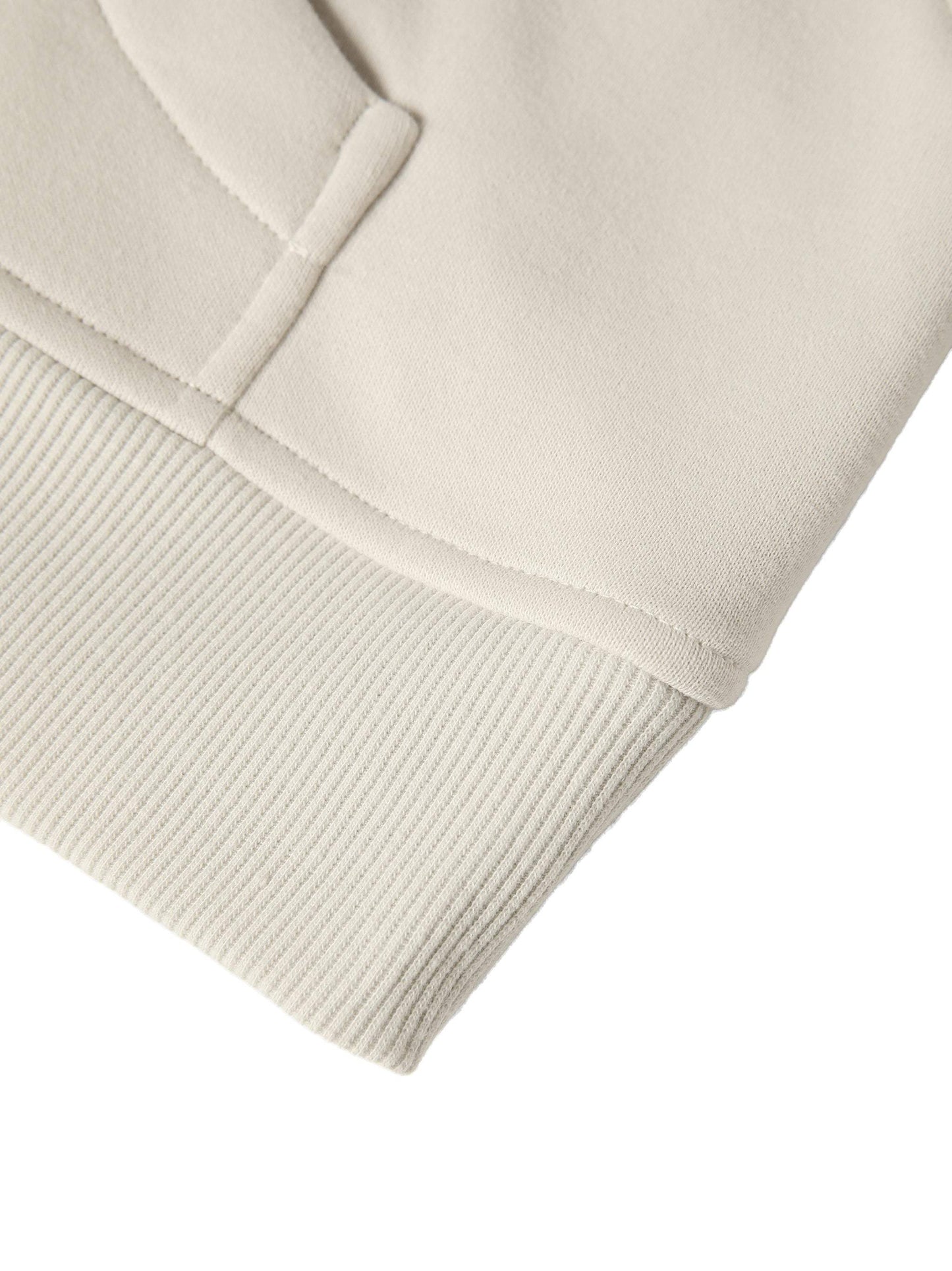 Close-up of Detroit Lions FearlessLI Cropped Half-Zip Hoodie's material and ribbed cuff.