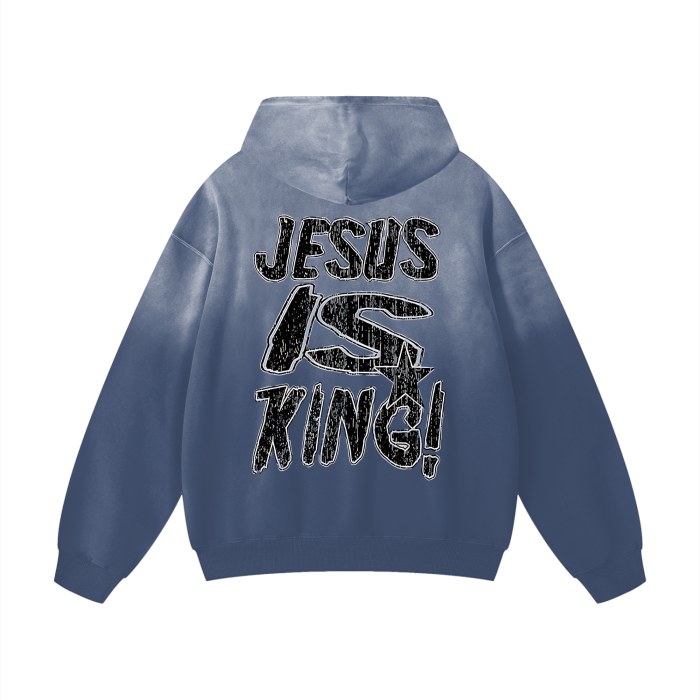 Fearless Apparel Li Jesus Is King unisex hoodie, featuring bold message in high-quality fabric.