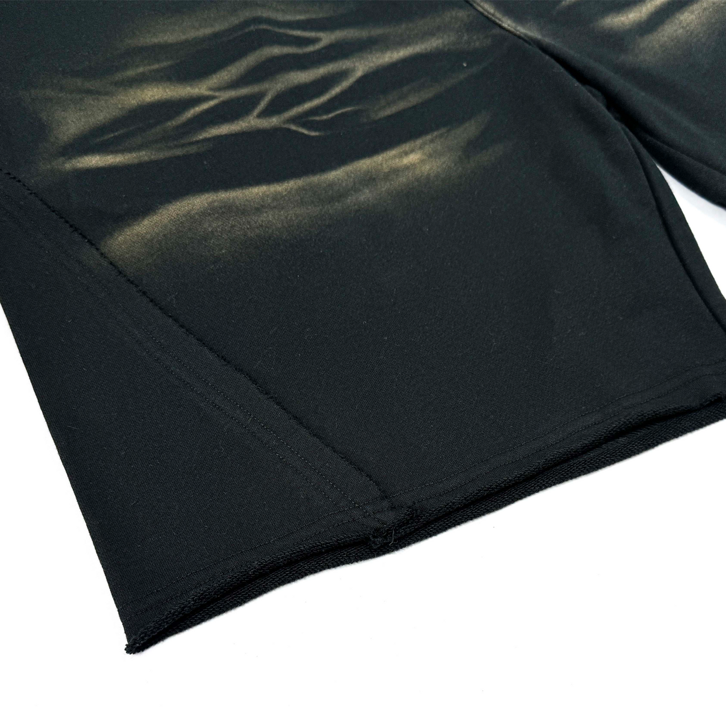 FearLessLi Black Heavyweaight vintage Shorts, durable and elegant heavyweight fabric.