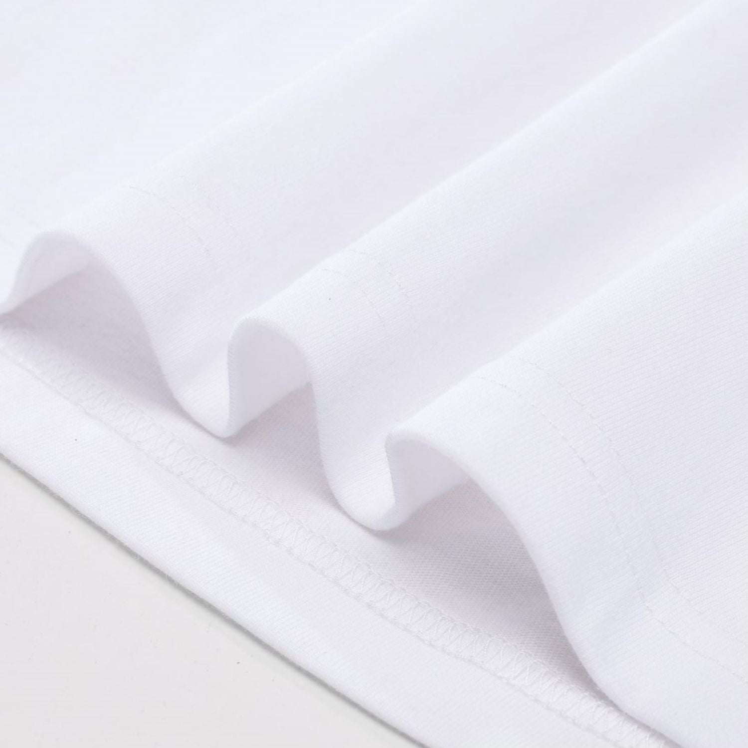 FearLessLi bones Unisex Drop Shoulder Seamless T-Shirt fabric detail.