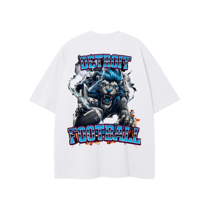 Fearless Li Detroit football T-shirt with bold design, showcasing team spirit and high-quality fabric.