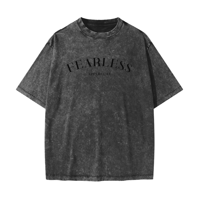 FearLess Motor City T-Shirt with acid washed finish displaying "Fearless" text.