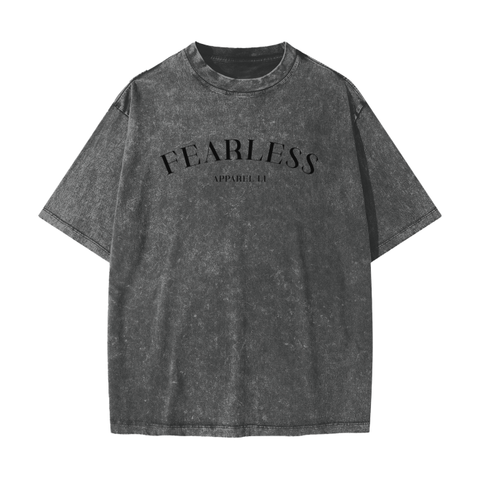 FearLess Motor City T-Shirt with acid washed finish and oversized fit.