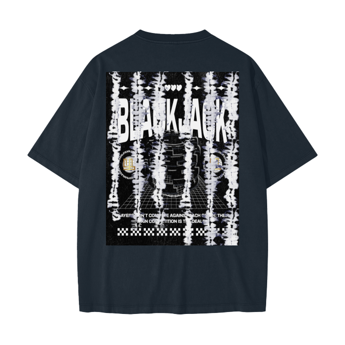 fearless style BlackJack Streetwear unisex vintage drop shoulder top