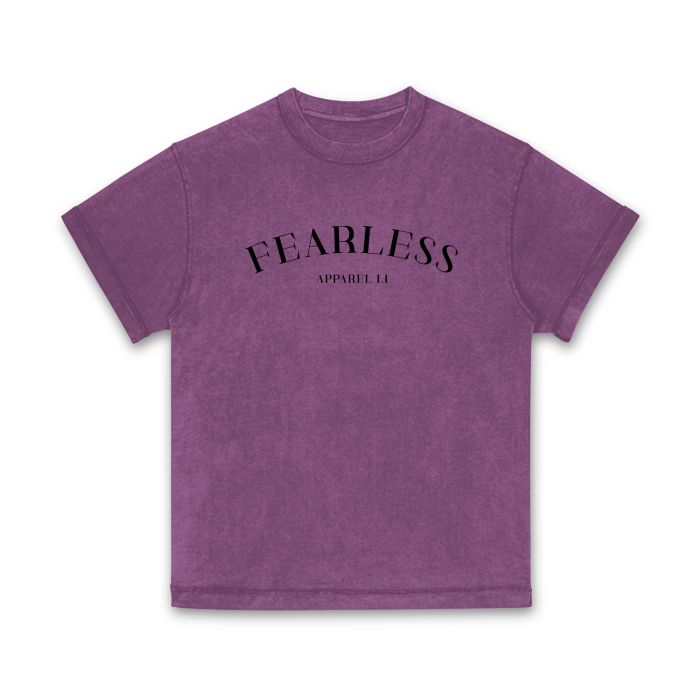 FearLessli Apparel unisex stone wash t-shirt with top stitching, bold and edgy style.