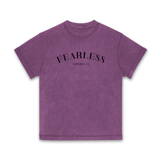 FearLessli Apparel unisex stone wash t-shirt with top stitching, bold and edgy style.
