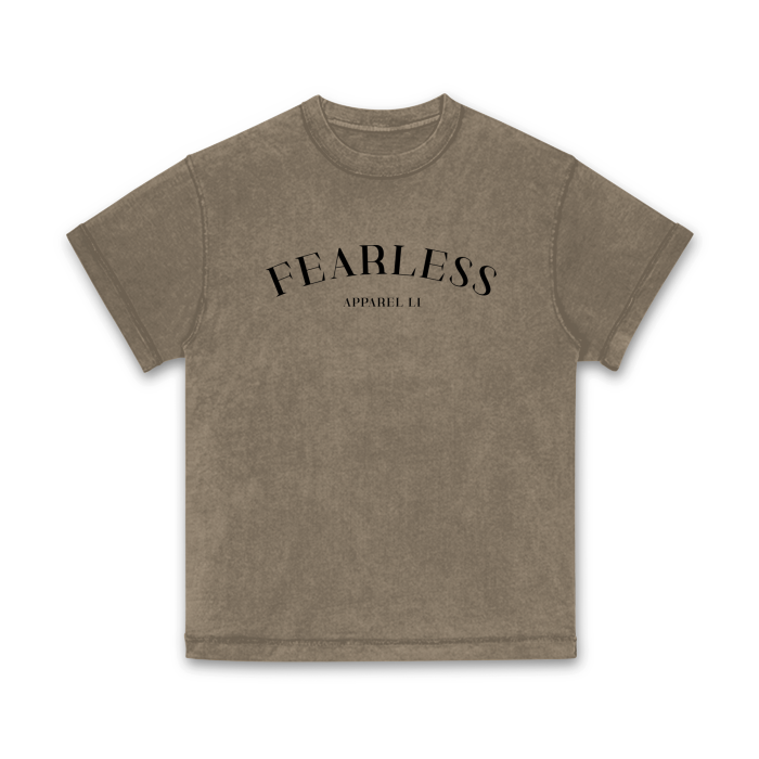 Unisex top stitching stone wash t-shirt by FearLessli Apperal, bold and stylish.