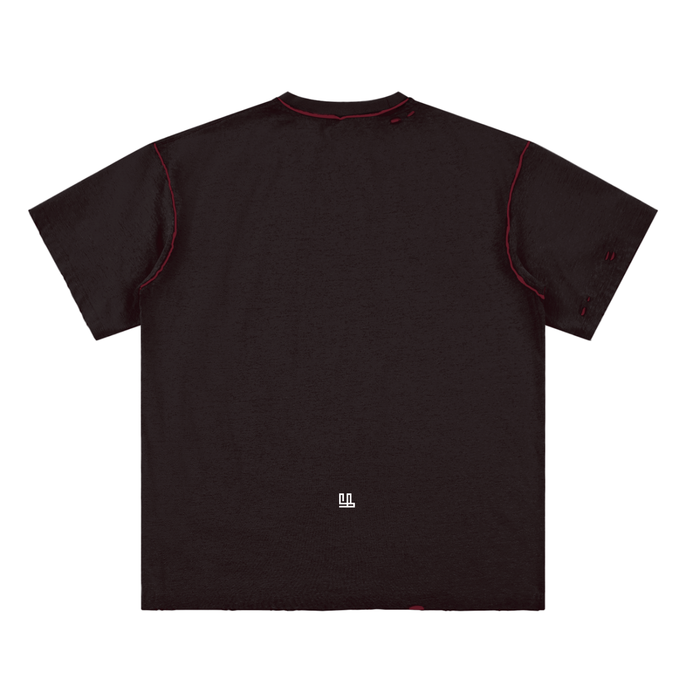 Fearless Apparel Line Hand-frayed Reversible unisex T-shirt