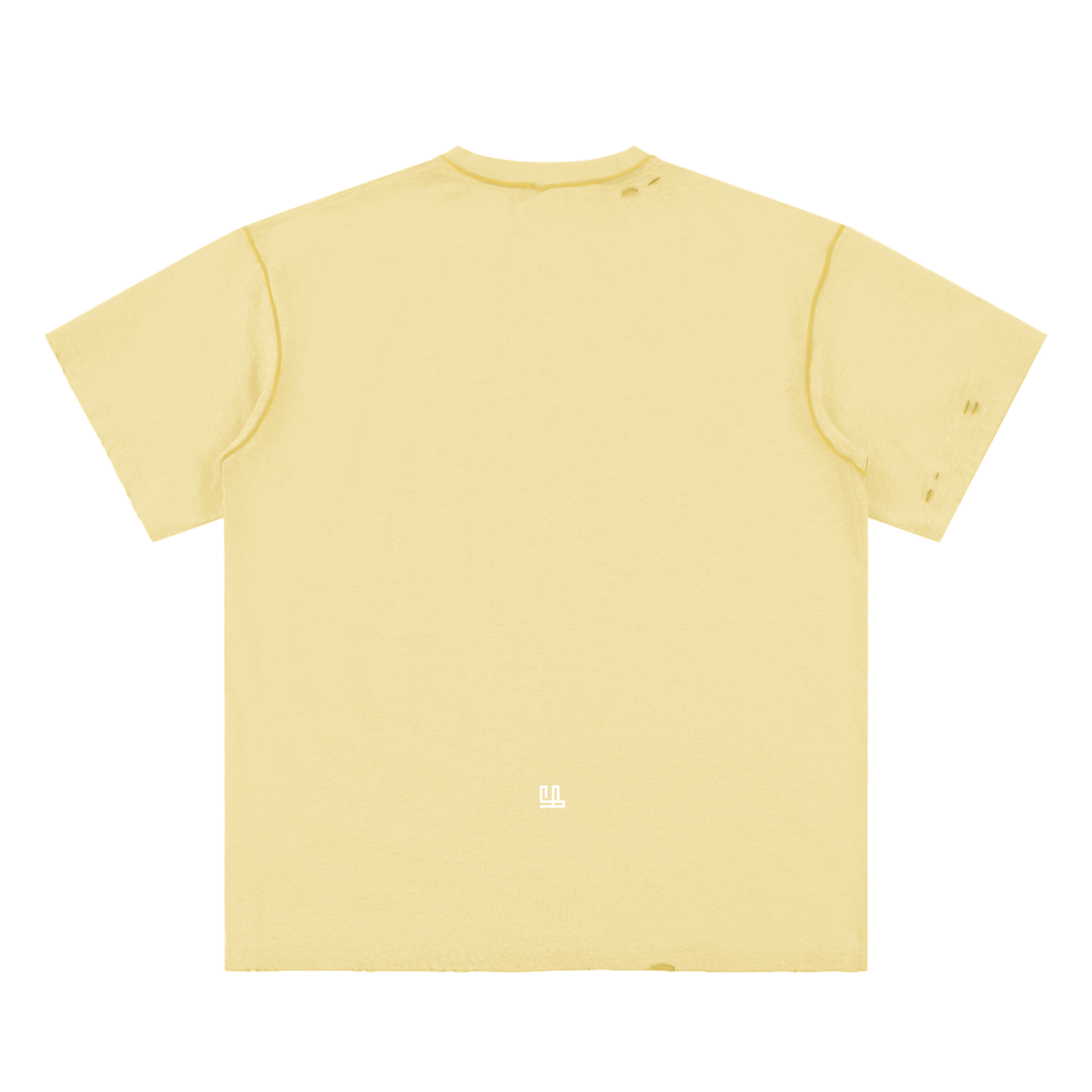 Fearless Apparel Line Hand-frayed Reversible unisex T-shirt