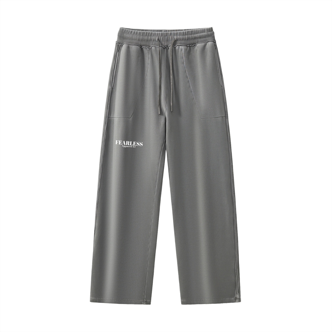 fearless apparel sweatpants,raw seam sweatpants,enzyme washed sweatpants,heavyweight sweatpants,oversized sweatpants,100% cotton joggers,streetwear sweatpants,fearless clothing,men’s sweatpants,washed cotton pants